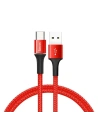 Baseus Halo USB-A to USB-C Cable with LED Light 3A 0,5m Red