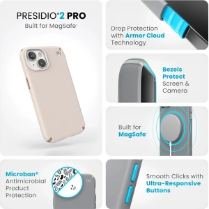 Kup Etui Speck Presidio2 Pro MagSafe Apple iPhone 15 (Bleached Bone/Heirloom Gold/Hazel Brown) - SPK516 - {ean13} - Sklep Home Screen