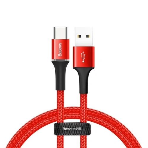 Buy Baseus Halo USB-A to USB-C Cable with LED Light 3A 0,5m Red - BSU385RED - {ean13} - Home Screen Store Europe