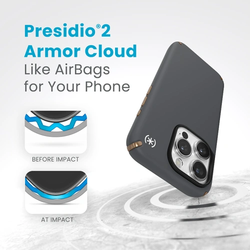 Kup Etui Speck Presidio2 Pro MagSafe Apple iPhone 15 Pro (Charcoal Grey/Cool Bronze/White) - SPK519 - {ean13} - Sklep Home Screen