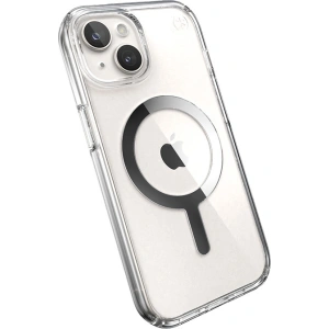 Kup Etui Speck Presidio Perfect-Clear MagSafe Apple iPhone 15 (Clear/Chrome Finish/Serene Silver) - SPK522 - {ean13} - Sklep Home Screen