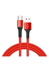 Baseus Halo USB-A to USB-C Cable with LED Light 3A 1m Red