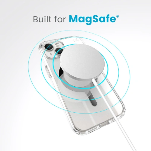 Buy Speck Presidio Perfect-Clear MagSafe Apple iPhone 15 (Clear/Chrome Finish/Serene Silver) - SPK522 - {ean13} - Home Screen Store Europe