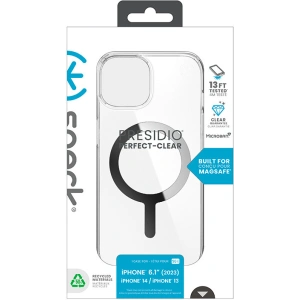 Kup Etui Speck Presidio Perfect-Clear MagSafe Apple iPhone 15 (Clear/Chrome Finish/Serene Silver) - SPK522 - {ean13} - Sklep Home Screen