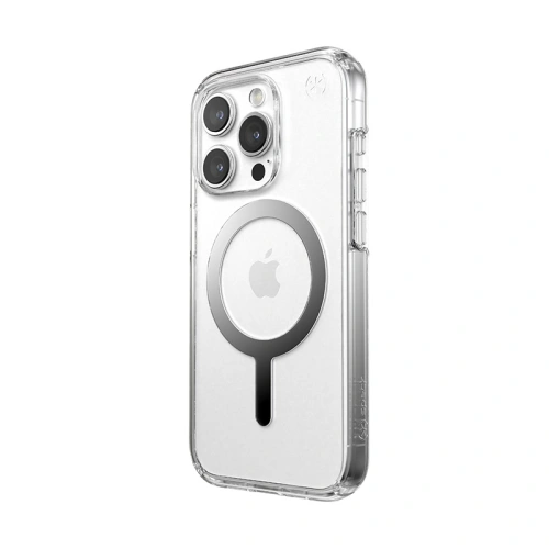 Buy Speck Presidio Perfect-Clear MagSafe Apple iPhone 15 Pro Max (Clear/Chrome Finish/Serene Silver) - SPK523 - {ean13} - Home Screen Store Europe
