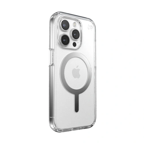 Kup Etui Speck Presidio Perfect-Clear MagSafe Apple iPhone 15 Pro Max (Čirý/Chromový povrch/Světlé stříbro) - SPK523 - {ean13} - Sklep Home Screen