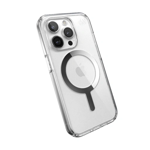 Kup Etui Speck Presidio Perfect-Clear MagSafe Apple iPhone 15 Pro Max (Clear/Chrome Finish/Serene Silver) - SPK523 - {ean13} - Sklep Home Screen