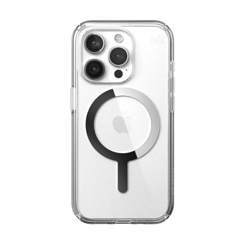 Buy Speck Presidio Perfect-Clear MagSafe Apple iPhone 15 Pro Max (Clear/Chrome Finish/Serene Silver) - SPK523 - {ean13} - Home Screen Store Europe