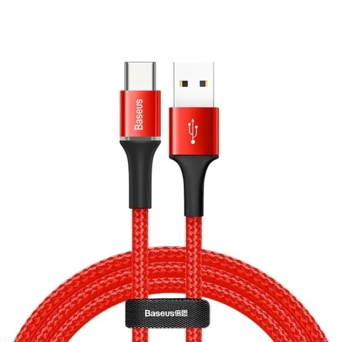 Buy Baseus Halo USB-A to USB-C Cable with LED Light 3A 1m Red - BSU386RED - {ean13} - Home Screen Store Europe