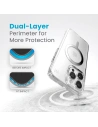Kup Speck Apple Carcasă Presidio Perfect-Clear MagSafe iPhone 15 Pro (Transparent/Finisaj cromat/Serene Silver) - SPK524 - {ean13} - Sklep Home Screen