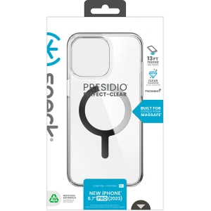 Kup Etui Speck Presidio Perfect-Clear MagSafe Apple iPhone 15 Pro (Clear/Chrome Finish/Serene Silver) - SPK524 - {ean13} - Sklep Home Screen