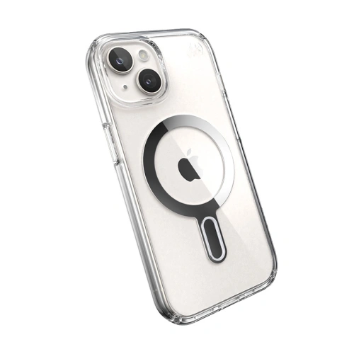 Buy Speck Presidio Perfect-Clear ClickLock MagSafe Apple iPhone 15 (Clear/Chrome Finish/Serene Silver) - SPK525 - {ean13} - Home Screen Store Europe