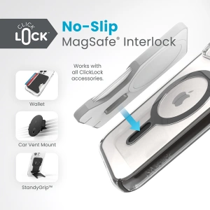 Kup Etui Speck Presidio Perfect-Clear ClickLock MagSafe Apple iPhone 15 (Clear/Frosted Black/Slate Grey) - SPK526 - {ean13} - Sklep Home Screen