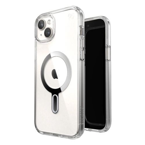 Kup Case Speck Presidio Perfect-Clear ClickLock MagSafe Apple iPhone 15 Plus / 14 Plus (Klar/Chrom-Finish/Serene Silber) - SPK527 - {ean13} - Sklep Home Screen