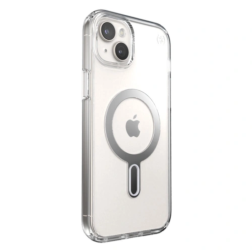 Kup Case Speck Presidio Perfect-Clear ClickLock MagSafe Apple iPhone 15 Plus / 14 Plus (Klar/Chrom-Finish/Serene Silber) - SPK527 - {ean13} - Sklep Home Screen