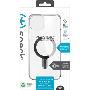 Kup Etui Speck Presidio Perfect-Clear ClickLock MagSafe Apple iPhone 15 Plus / 14 Plus (Clear/Chrome Finish/Serene Silver) - SPK527 - {ean13} - Sklep Home Screen