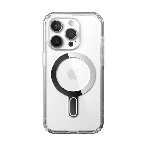 Kup Speck Apple Carcasă Presidio Perfect-Clear ClickLock MagSafe iPhone 15 Pro (Transparent/Finisaj cromat/Serene Silver) - SPK528 - {ean13} - Sklep Home Screen