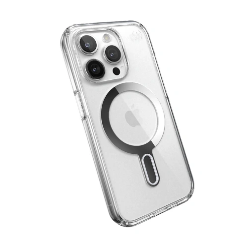 Buy Speck Presidio Perfect-Clear ClickLock MagSafe Apple iPhone 15 Pro (Clear/Chrome Finish/Serene Silver) - SPK528 - {ean13} - Home Screen Store Europe