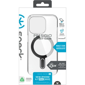 Kup Etui Speck Presidio Perfect-Clear ClickLock MagSafe Apple iPhone 15 Pro (Čirý/Povrchová úprava chrom/Sereně stříbrný) - SPK528 - {ean13} - Sklep Home Screen