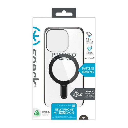 Kup Etui Speck Presidio Perfect-Clear ClickLock MagSafe Apple iPhone 15 Pro (Clear/Frosted Black/Slate Grey) - SPK529 - {ean13} - Sklep Home Screen