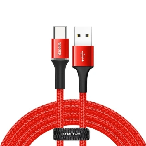 Buy Baseus Halo USB-A to USB-C Cable with LED Light 3A 2m Red - BSU387RED - {ean13} - Home Screen Store Europe