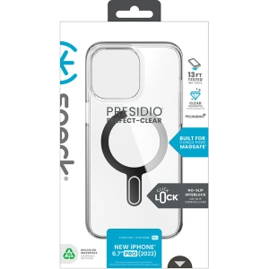 Buy Speck Presidio Perfect-Clear ClickLock MagSafe Apple iPhone 15 Pro Max (Clear/Chrome Finish/Serene Silver) - SPK530 - {ean13} - Home Screen Store Europe