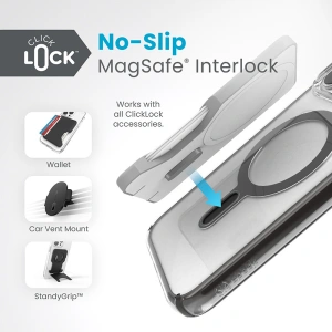Buy Speck Presidio Perfect-Clear ClickLock MagSafe Apple iPhone 15 Pro Max (Clear/Frosted Black/Slate Grey) - SPK531 - {ean13} - Home Screen Store Europe