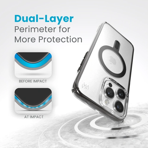Kup Speck Apple Carcasă Presidio Perfect-Clear ClickLock MagSafe iPhone 15 Pro Max (transparent/negru mat/gri) - SPK531 - {ean13} - Sklep Home Screen