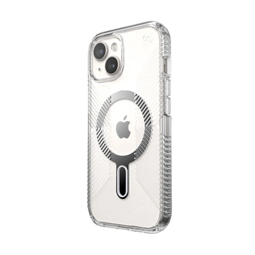 Buy Speck Presidio Perfect-Clear Grip ClickLock MagSafe Apple iPhone 15 (Clear/Chrome Finish/Serene Silver) - SPK532 - {ean13} - Home Screen Store Europe
