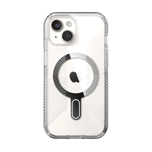 Buy Speck Presidio Perfect-Clear Grip ClickLock MagSafe Apple iPhone 15 (Clear/Chrome Finish/Serene Silver) - SPK532 - {ean13} - Home Screen Store Europe