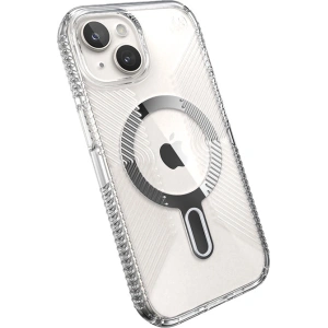 Kup Etui Speck Presidio Perfect-Clear Grip ClickLock MagSafe Apple iPhone 15 (Clear/Chrome Finish/Serene Silver) - SPK532 - {ean13} - Sklep Home Screen
