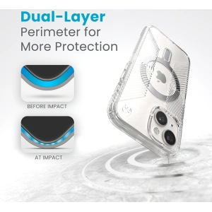 Kup Etui Speck Presidio Perfect-Clear Grip ClickLock MagSafe Apple iPhone 15 (Clear/Chrome Finish/Serene Silver) - SPK532 - {ean13} - Sklep Home Screen