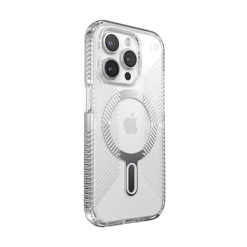 Kup Etui Speck Presidio Perfect-Clear Grip ClickLock MagSafe Apple iPhone 15 Pro (Clear/Chrome Finish/Serene Silver) - SPK533 - {ean13} - Sklep Home Screen