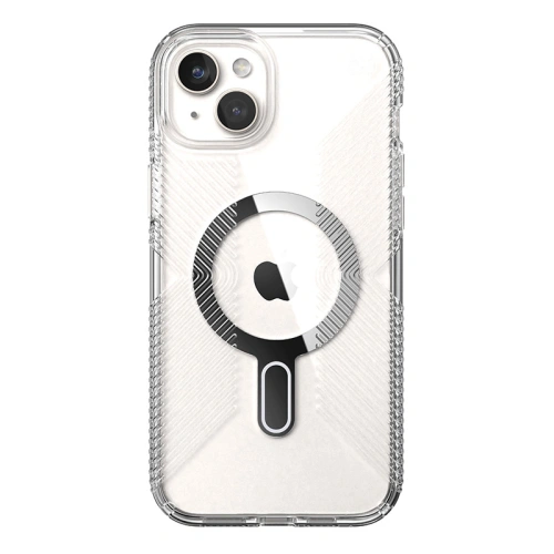 Kup Speck Apple Carcasă Presidio Perfect-Clear Grip ClickLock MagSafe iPhone 15 Plus / 14 Plus (Transparent/Finisaj cromat/Serene Silver) - SPK534 - {ean13} - Sklep Home Screen