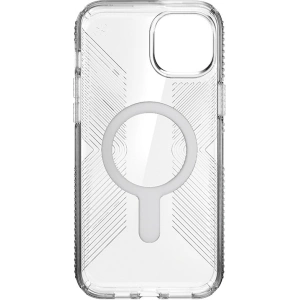 Etui Speck Presidio Perfect-Clear Grip ClickLock MagSafe Apple iPhone 15 Plus / 14 Plus (Clear/Chrome Finish/Serene Silver)