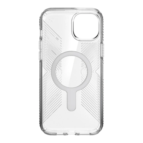 Kup Speck Apple Carcasă Presidio Perfect-Clear Grip ClickLock MagSafe iPhone 15 Plus / 14 Plus (Transparent/Finisaj cromat/Serene Silver) - SPK534 - {ean13} - Sklep Home Screen