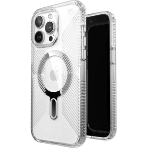 Buy Speck Presidio Perfect-Clear Grip ClickLock MagSafe Apple iPhone 15 Pro Max (Clear/Chrome Finish/Serene Silver) - SPK535 - {ean13} - Home Screen Store Europe