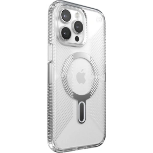 Buy Speck Presidio Perfect-Clear Grip ClickLock MagSafe Apple iPhone 15 Pro Max (Clear/Chrome Finish/Serene Silver) - SPK535 - {ean13} - Home Screen Store Europe