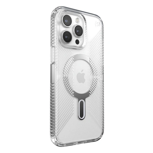 Kup Etui Speck Presidio Perfect-Clear Grip ClickLock MagSafe Apple iPhone 15 Pro Max (Clear/Chrome Finish/Serene Silver) - SPK535 - {ean13} - Sklep Home Screen