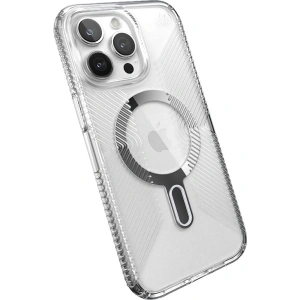 Buy Speck Presidio Perfect-Clear Grip ClickLock MagSafe Apple iPhone 15 Pro Max (Clear/Chrome Finish/Serene Silver) - SPK535 - {ean13} - Home Screen Store Europe