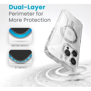 Buy Speck Presidio Perfect-Clear Grip ClickLock MagSafe Apple iPhone 15 Pro Max (Clear/Chrome Finish/Serene Silver) - SPK535 - {ean13} - Home Screen Store Europe
