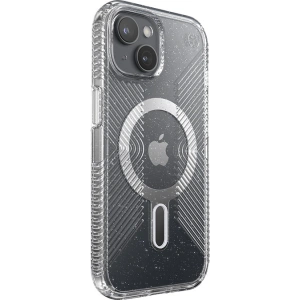 Kup Etui Speck Presidio Lux Grip ClickLock MagSafe Apple iPhone 15 (Clear/Chrome Finish/Serene Silver) - SPK536 - {ean13} - Sklep Home Screen