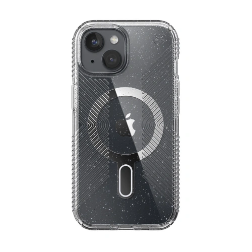 Kup Case Speck Presidio Lux Grip ClickLock MagSafe Apple iPhone 15 (Klar/Chrom-Finish/Ruhiges Silber) - SPK536 - {ean13} - Sklep Home Screen