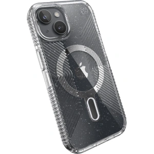 Kup Etui Speck Presidio Lux Grip ClickLock MagSafe Apple iPhone 15 (Clear/Chrome Finish/Serene Silver) - SPK536 - {ean13} - Sklep Home Screen