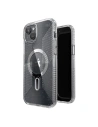Speck Apple Carcasă Presidio Lux Grip ClickLock MagSafe iPhone 15 Plus / 14 Plus (Clear/Chrome Finish/Serene Silver)
