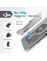 Kup Speck Apple Carcasă Presidio Lux Grip ClickLock MagSafe iPhone 15 Plus / 14 Plus (Clear/Chrome Finish/Serene Silver) - SPK538 - {ean13} - Sklep Home Screen