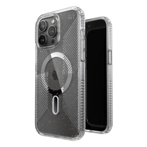 Buy Speck Presidio Lux Grip ClickLock MagSafe Apple iPhone 15 Pro Max (Clear/Chrome Finish/Serene Silver) - SPK539 - {ean13} - Home Screen Store Europe