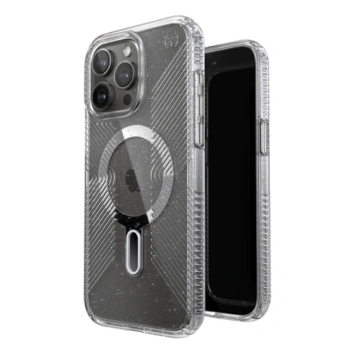 Kup Case Speck Presidio Lux Grip ClickLock MagSafe Apple iPhone 15 Pro Max (Klar/Chrom-Finish/Serene Silber) - SPK539 - {ean13} - Sklep Home Screen