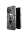 Etui Speck Presidio Lux Grip ClickLock MagSafe Apple iPhone 15 Pro Max (Clear/Chrome Finish/Serene Silver)