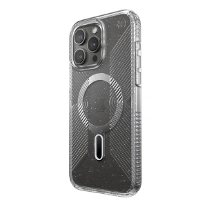 Buy Speck Presidio Lux Grip ClickLock MagSafe Apple iPhone 15 Pro Max (Clear/Chrome Finish/Serene Silver) - SPK539 - {ean13} - Home Screen Store Europe